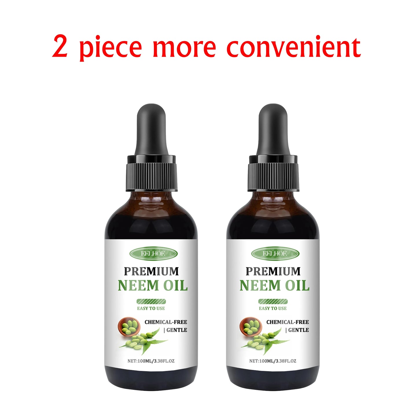EELHOE Premium Neem Oil Massage Oil Activate Hair Follicles Stimulate Hair Growth Deeply Moisturize Nourish Skin Non-Irritating