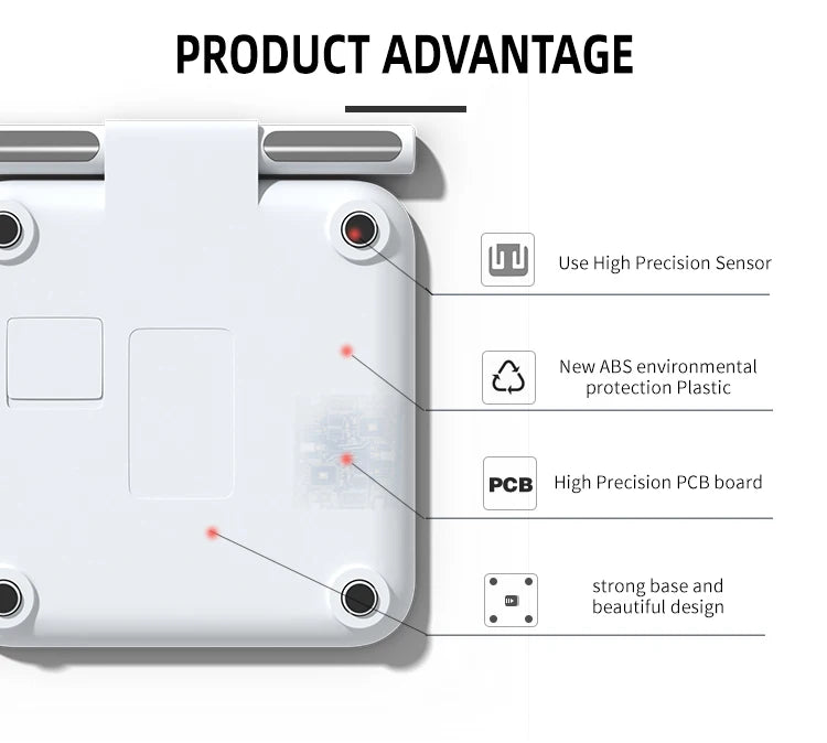 Smart Scale With 8 Electrode Full Body Composition Analyzer
