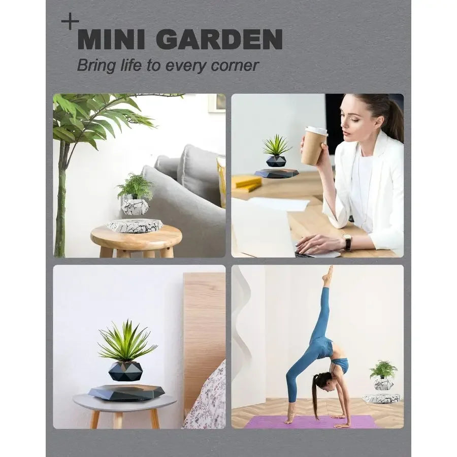 XMSJ Magnetic Floating Plant Pot for Air Bonsai Planter