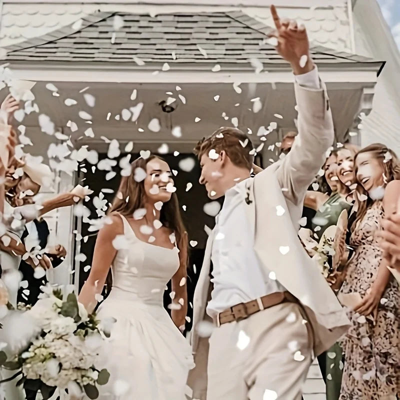 6000 Pcs Heart Shaped Paper Confetti For Weddings And Celebrations