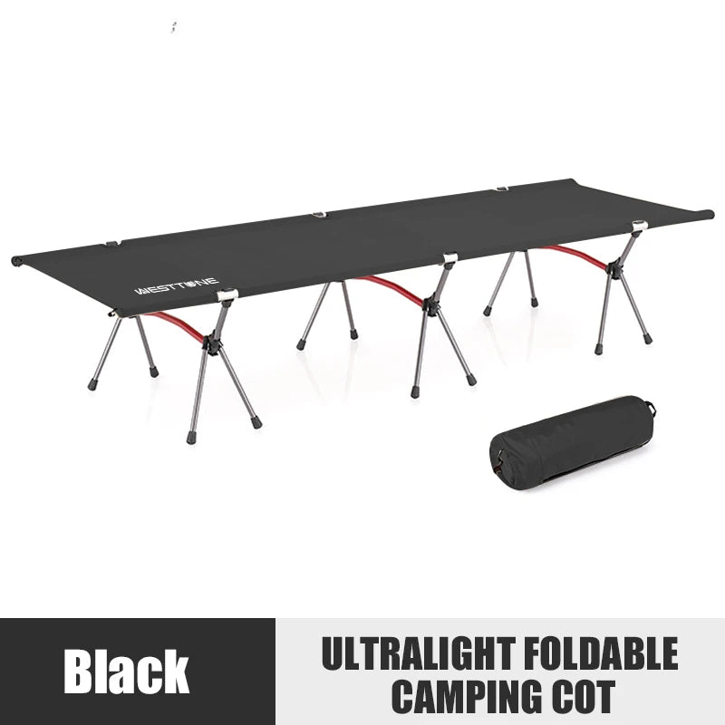 West Tune Camping Cot With Leg Extenders Ultralight Aluminum Frame