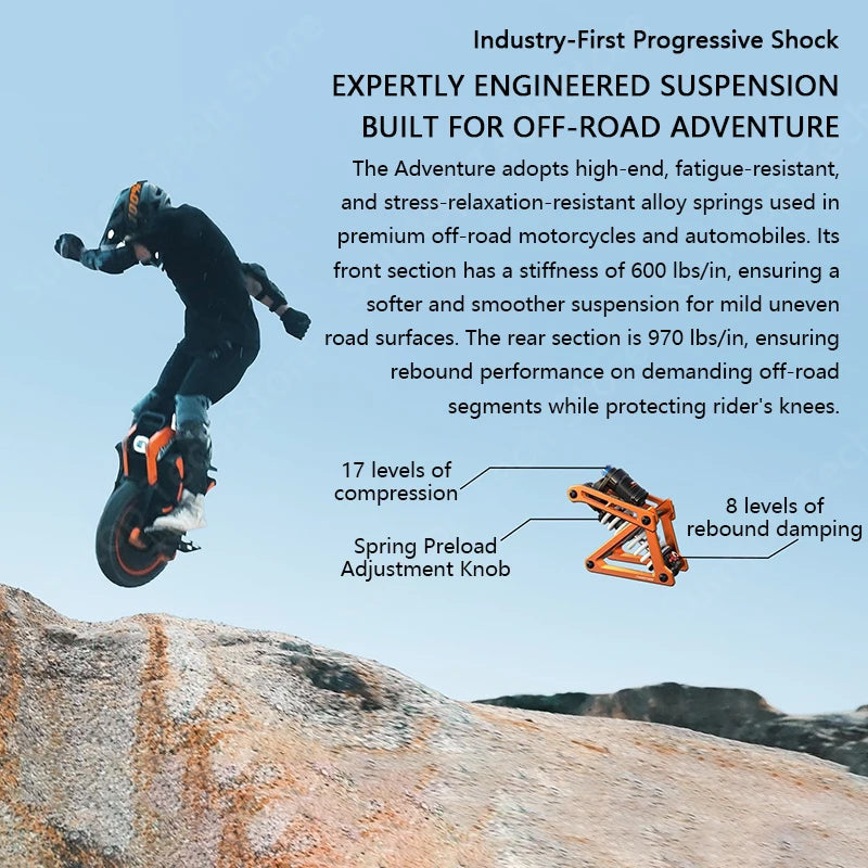 Sumtop INMOTION Adventure V14 Electric Unicycle 9000W High Torque