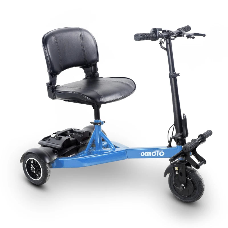 Aluminum Li battery 3-Wheel Foldable Scooter,Lightweight Li-ion E scooter,electric mobility scooter for elderly man or woman