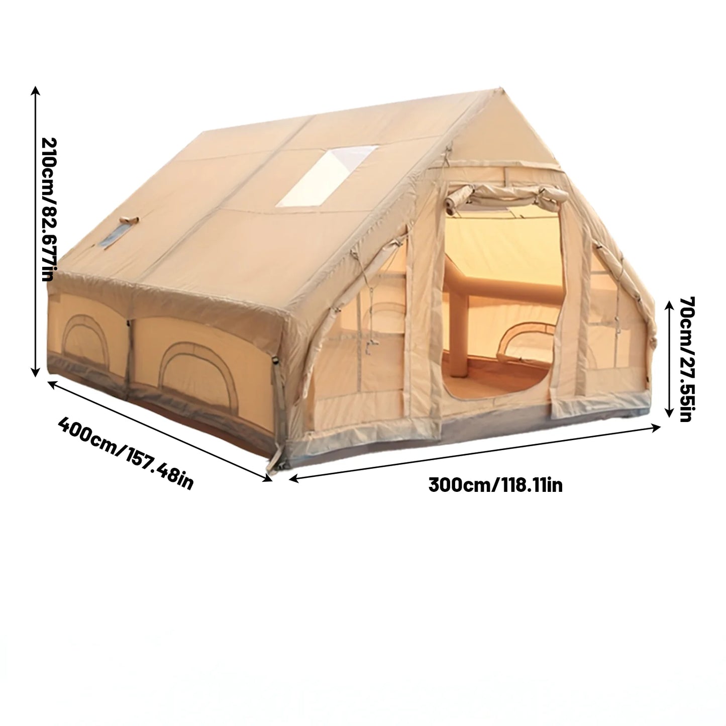 Pakicetus Inflatable Camping Tent Quick Setup for Groups