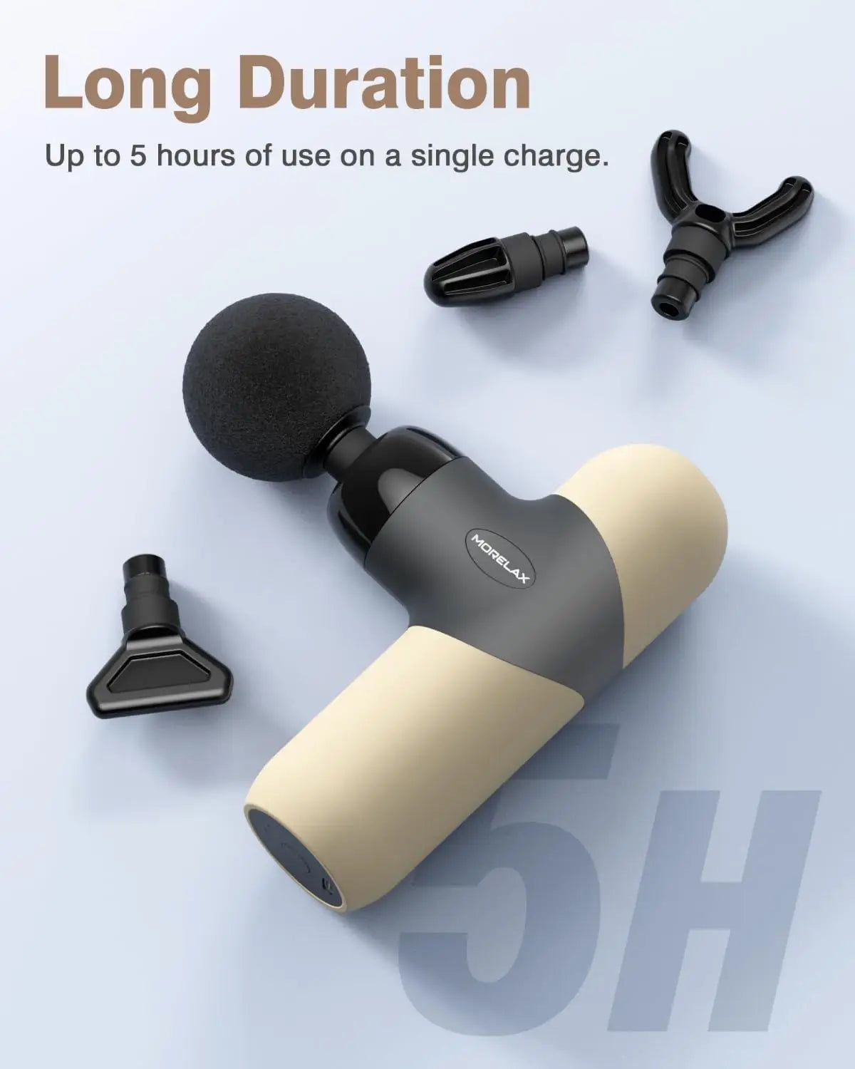 Portable Deep Tissue Massage Gun 6 Heads And Four Speeds