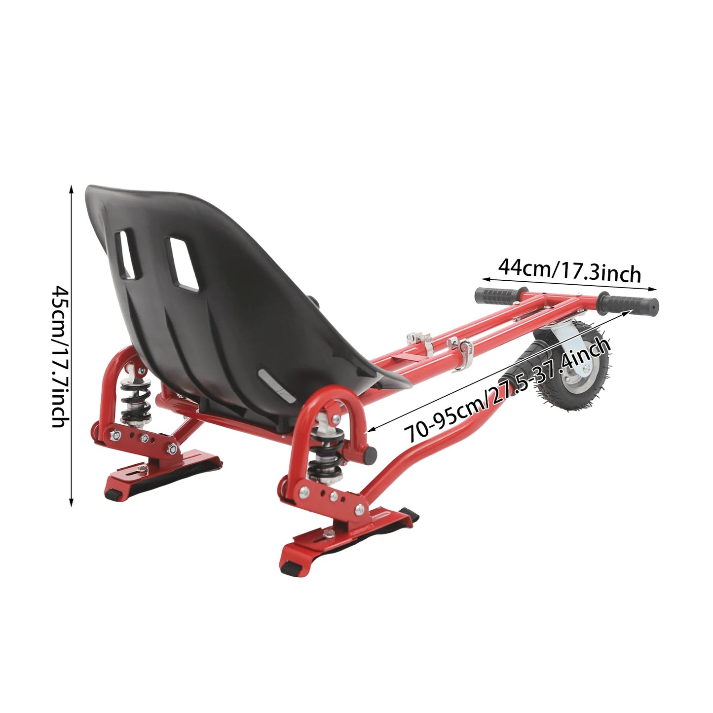 Hoverboard Seat Attachment for Balancing Scooter Adjustable Fit