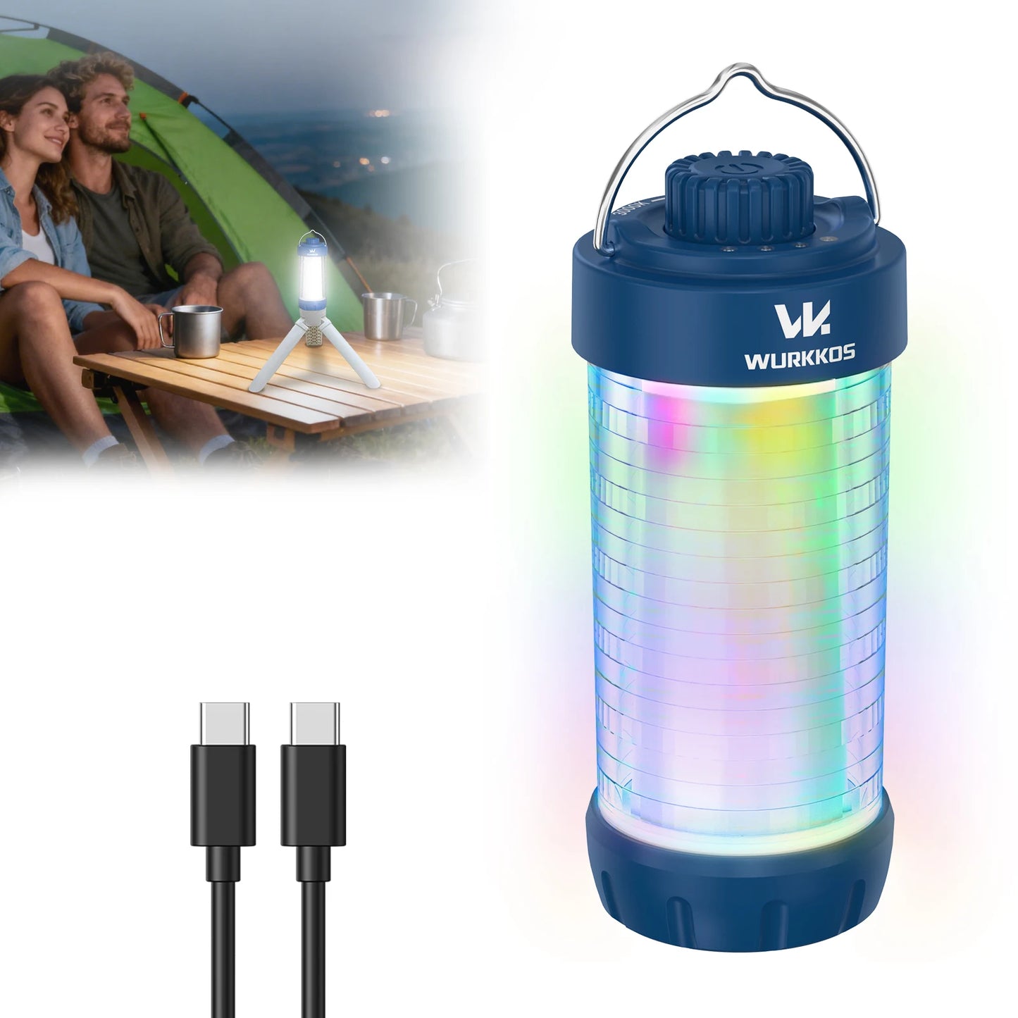 Wurkkos CL01 Camping Light 550 Lumens USB Rechargeable LED