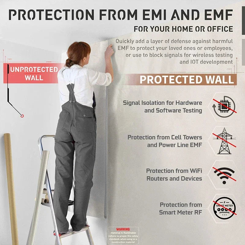 Faraday Fabric EMI Shielding Cloth for RFID and WiFi Protection