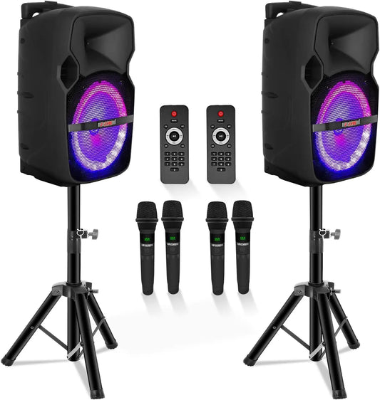5 CORE Party Speaker With Microphone Bluetooth Karaoke System