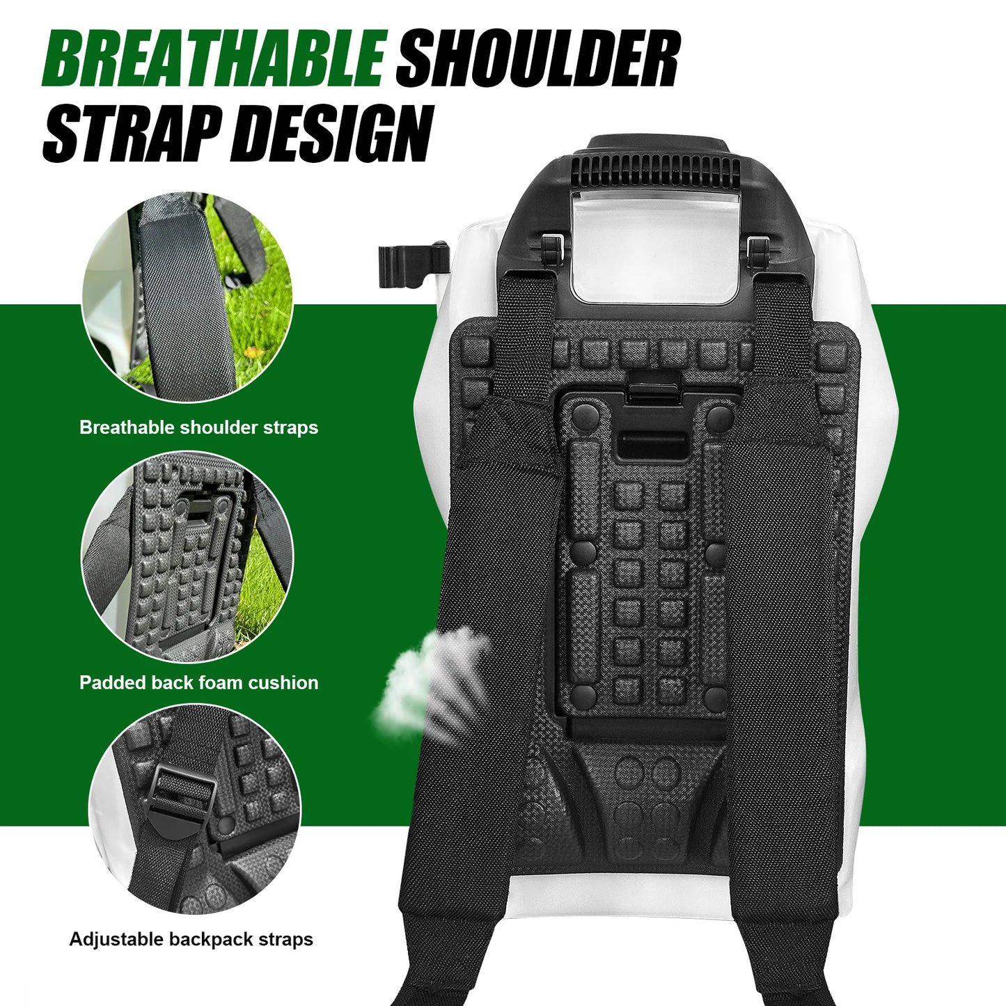 Backpack Sprayer 75 PSI Battery Powered Garden Sprayer With Charger