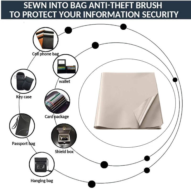 Faraday Fabric EMI Shielding Cloth for RFID and WiFi Protection