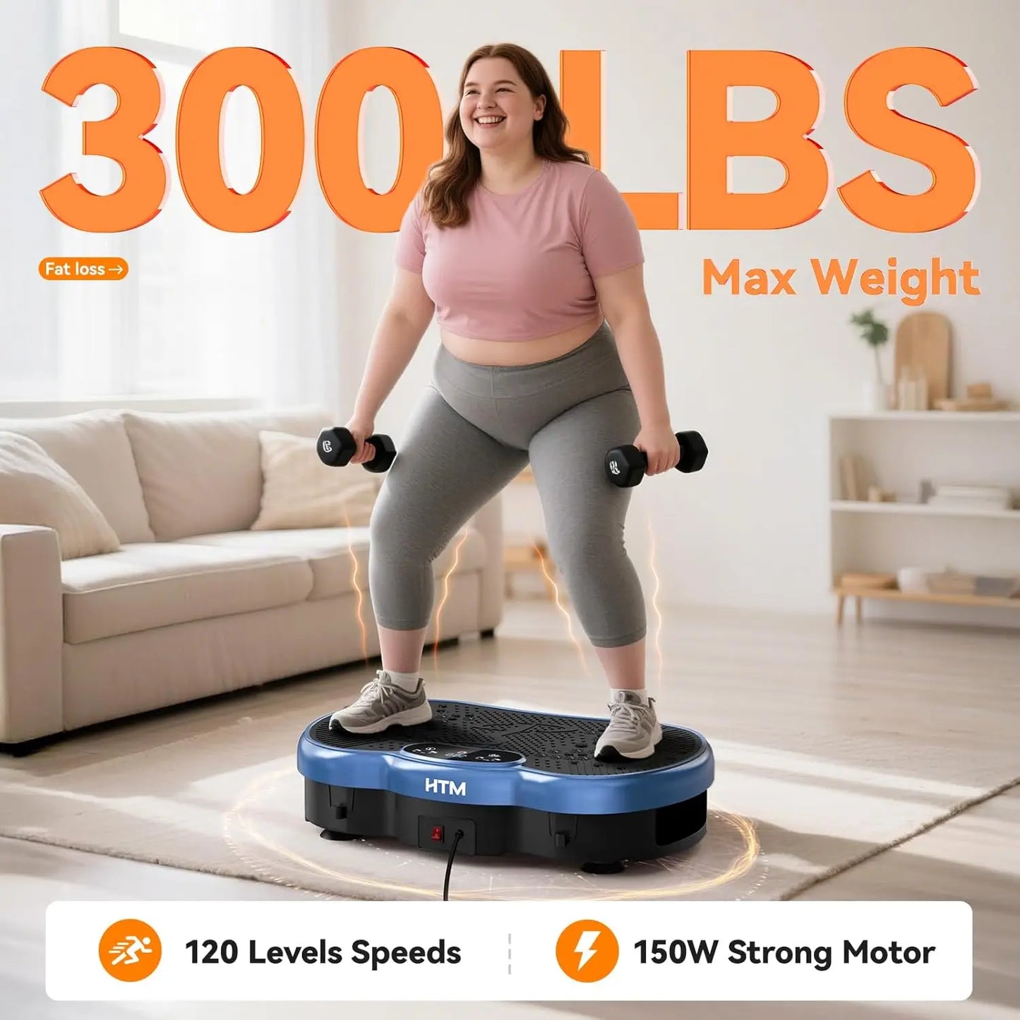 HTMM Fitness Vibration Plate Whole Body Exercise Machine
