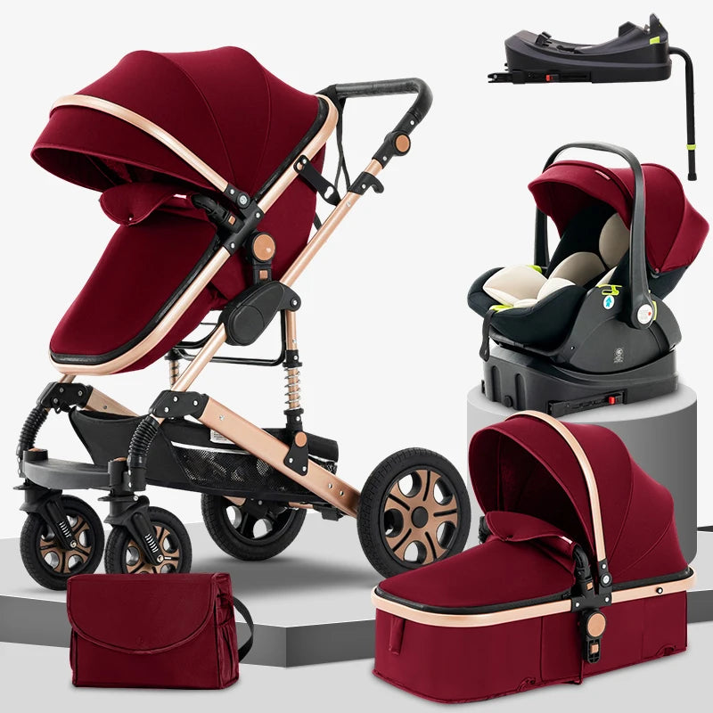 SteAnny Baby Travel System 3-In-1 Stroller With Isofix Base