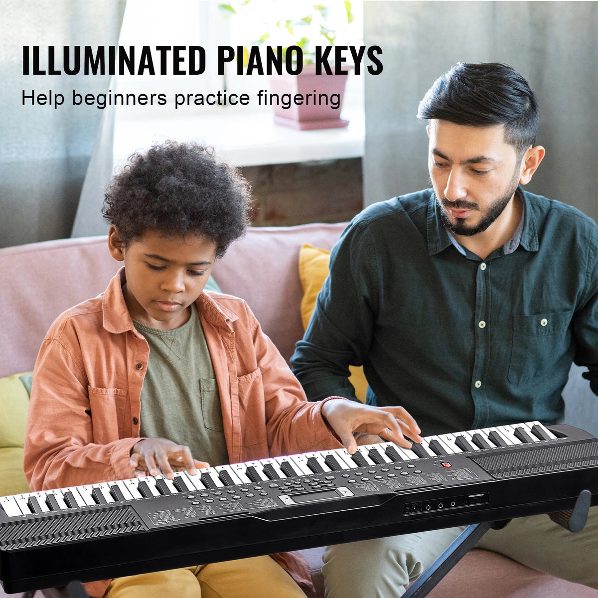 SucceBuy Portable Electric Piano Keyboard For Beginners Music Learning