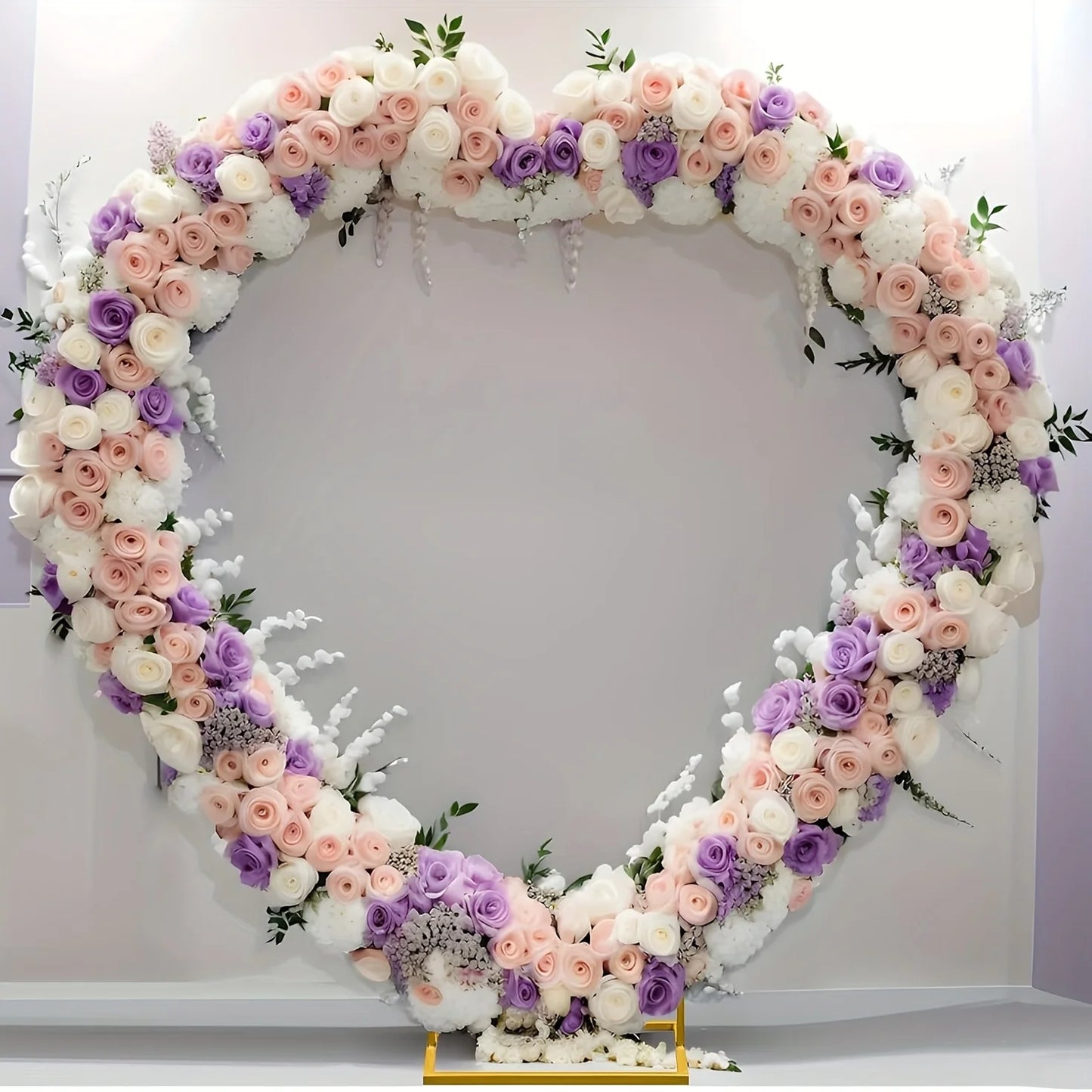 Heart Shape Wedding Metal Arch Backdrop For Photobooth Props