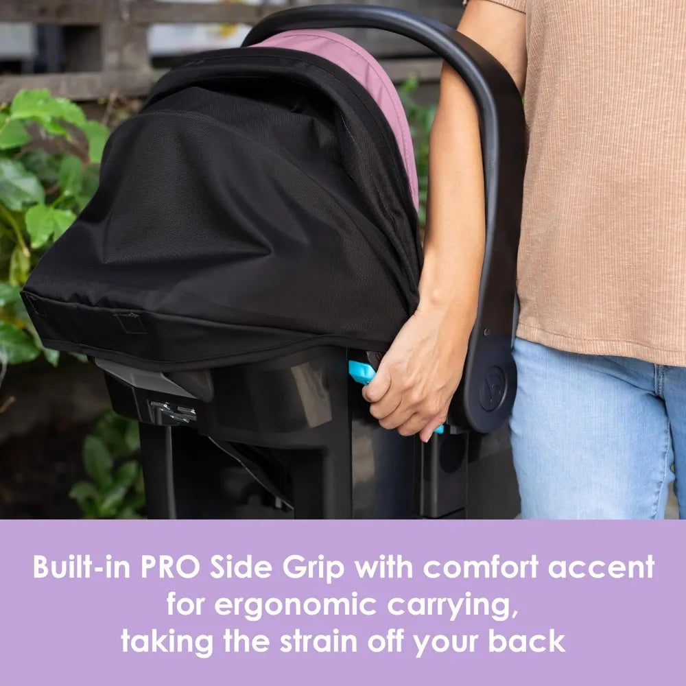 Lightweight Infant Car Seat With Plush Cushioning And Adjustable Harness