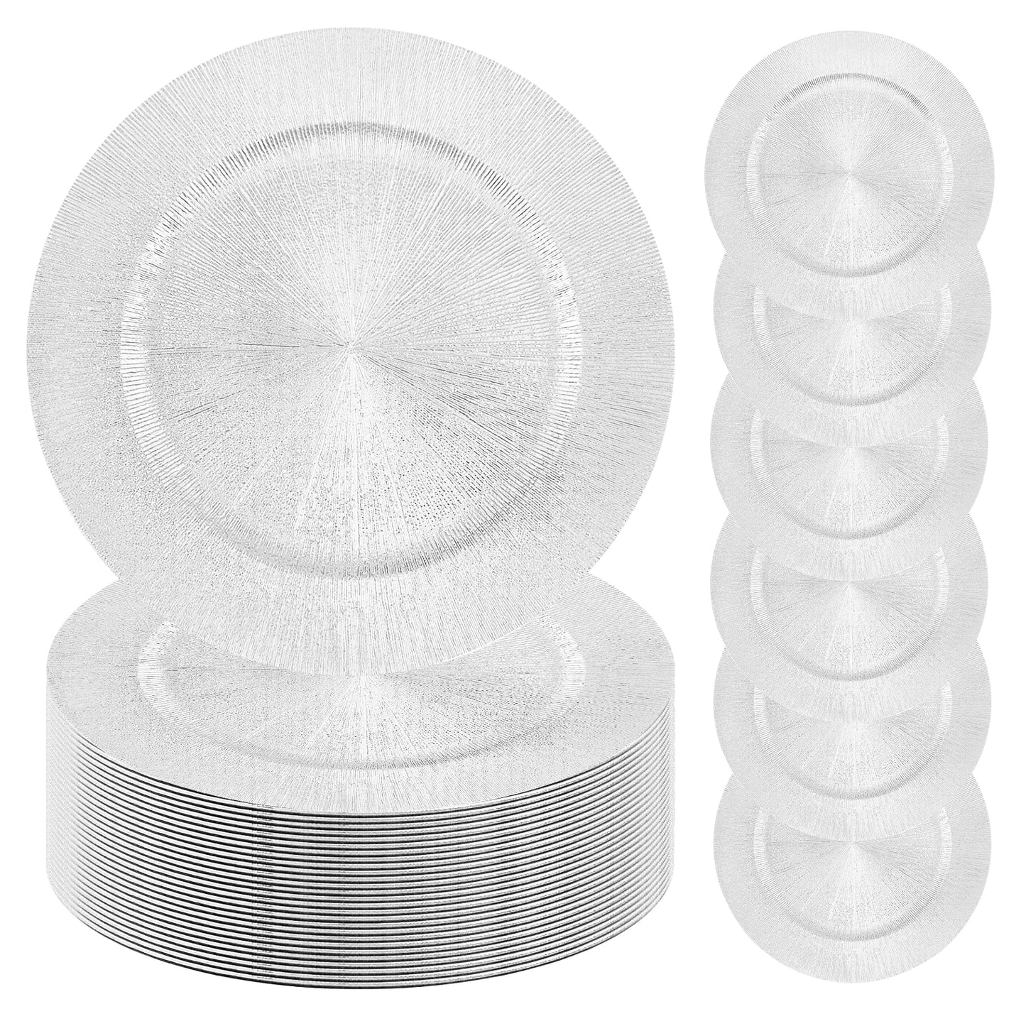 Charger Plates Set 100 Pieces for Weddings and Events