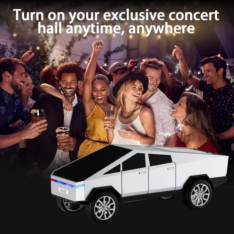 Bluetooth Truck Speaker HD Sound Portable Wireless FM Radio Mic