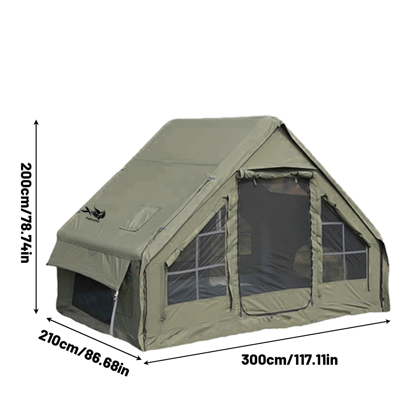 Pakicetus Inflatable Camping Tent Quick Setup for Groups