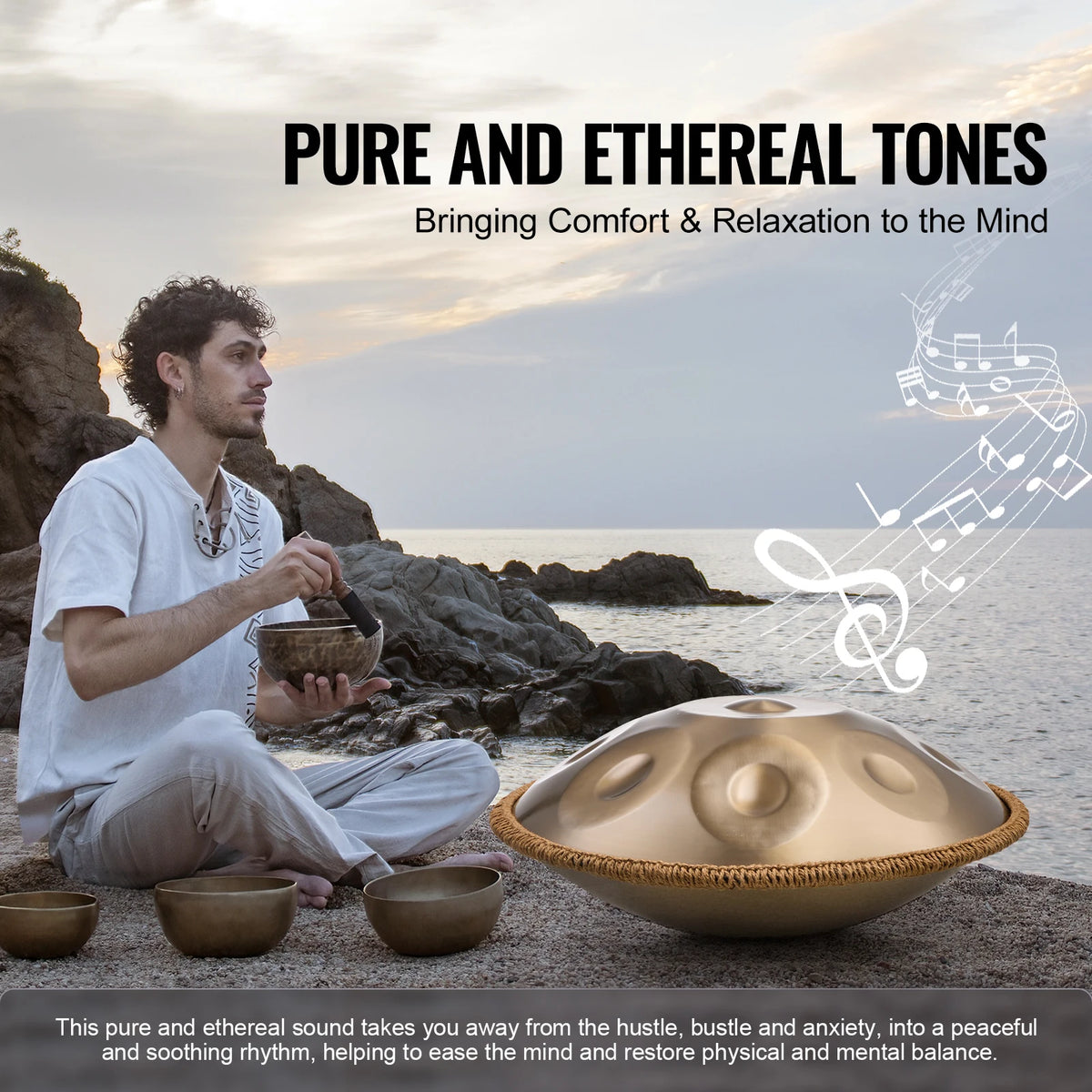 SucceBuy Steel Handpan Drum For Relaxation And Healing Sound