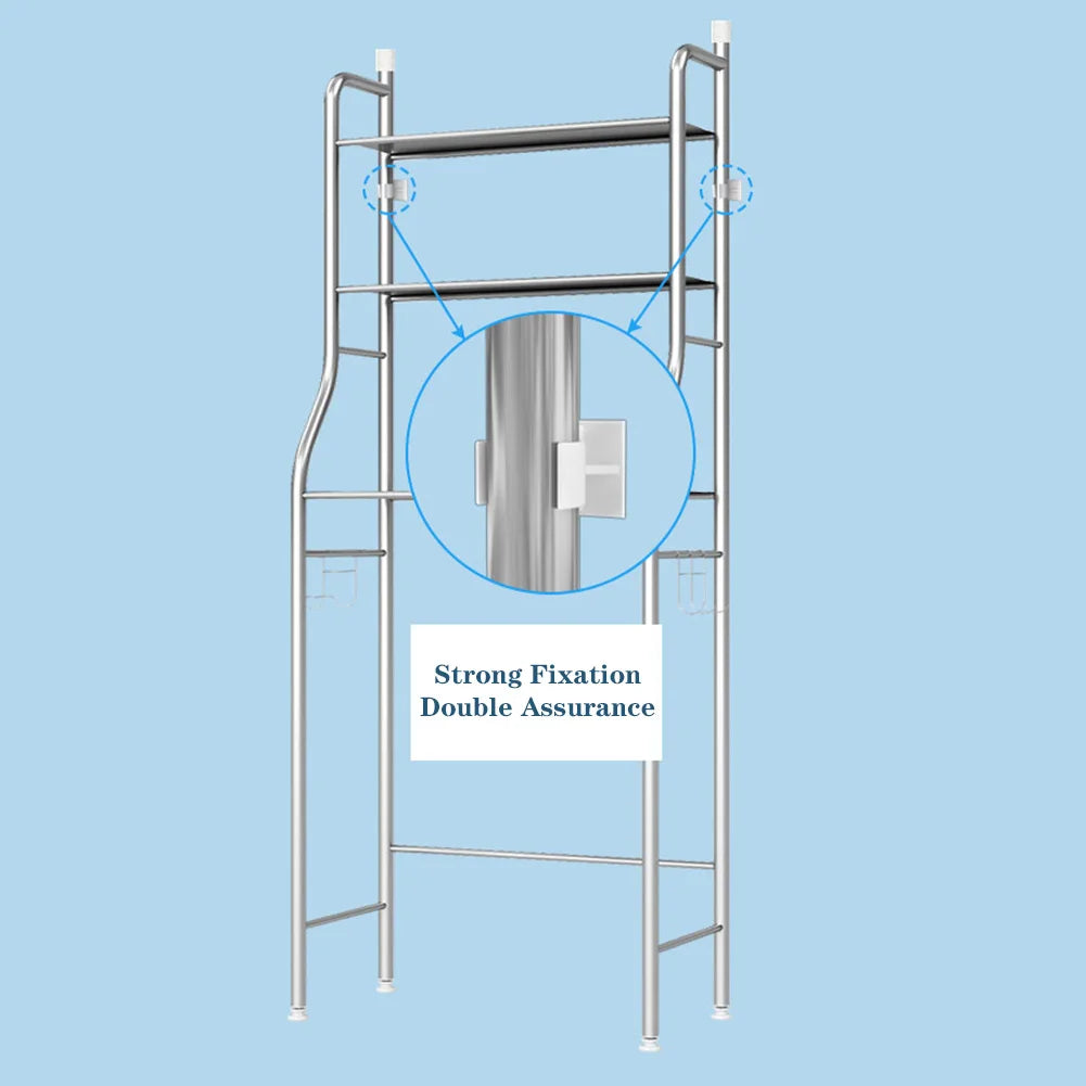 Studyset Over Toilet Storage Shelf Two-Tier Freestanding