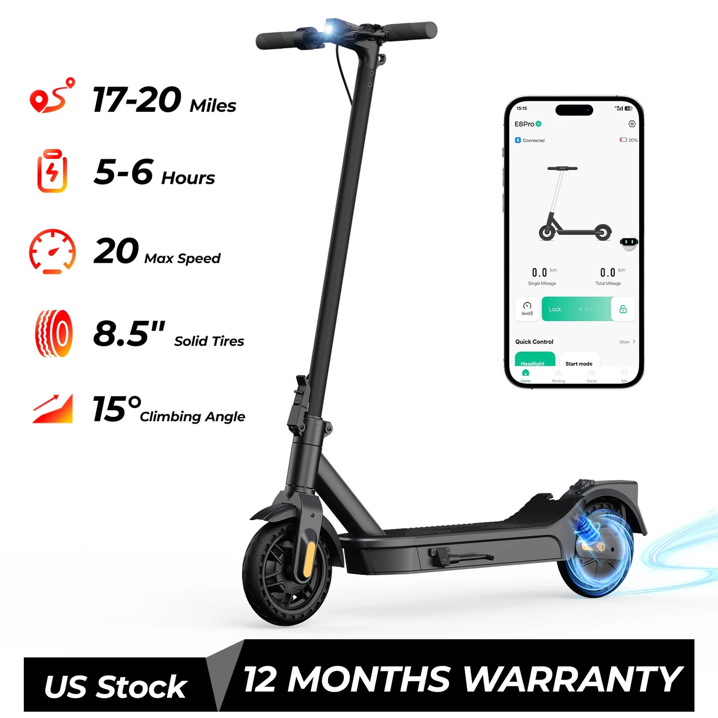 Hero E10 Pro Max Electric Scooter Folding With App Support