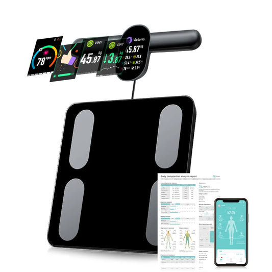 Smart 8 Electrode Body Weight Scale With BMI Body Fat And Muscle Analysis