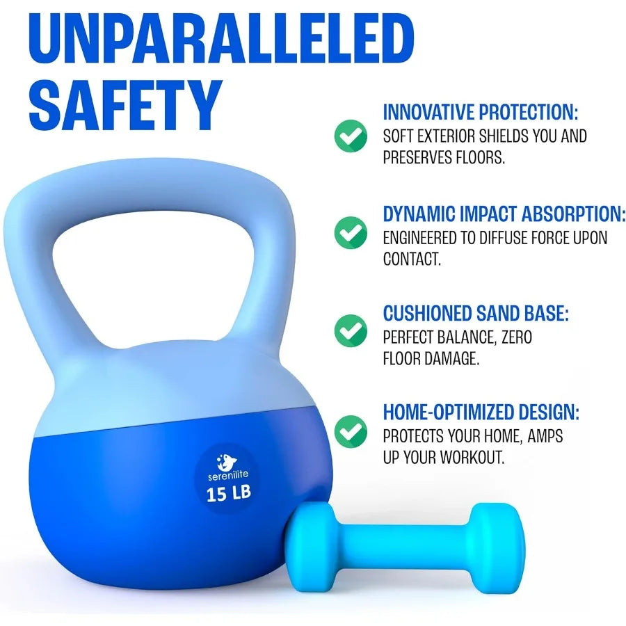 LISM Soft Kettlebells and Kettlebell Sets for Strength Training