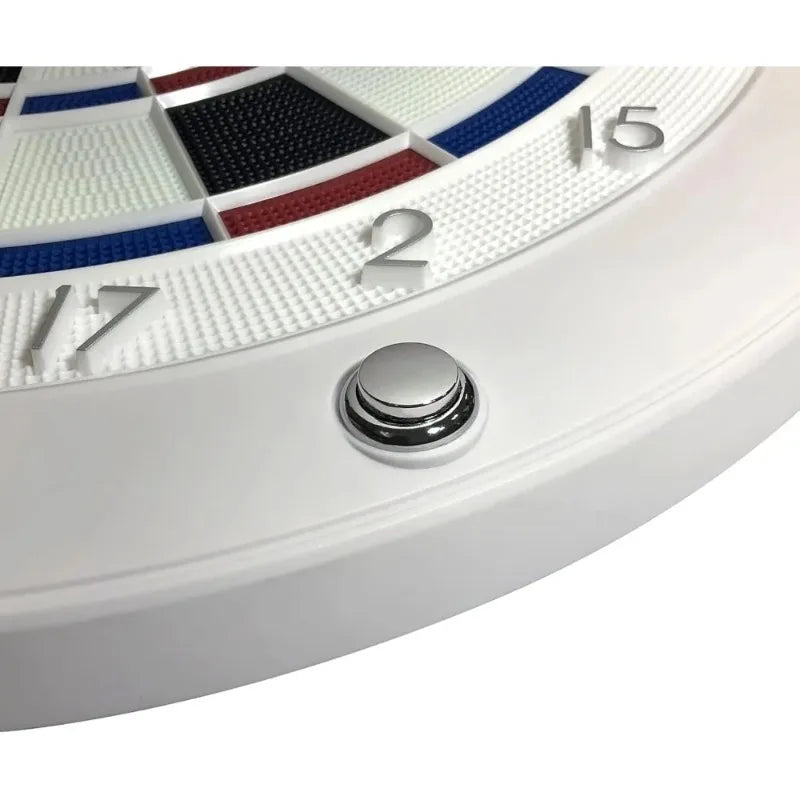 3S White Edition LED Bluetooth Dartboard for Home Games