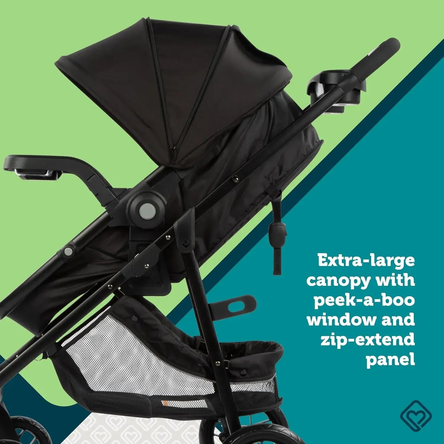 8-in-1 Car Seat Stroller Travel System For Infants