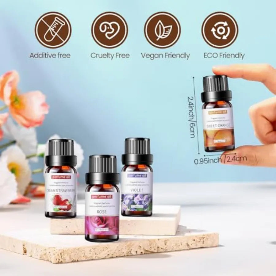 26 Pcs Essential Oils Set 10ml Fragrance Oil Aromatherapy Kit for Diffuser Humidifier Aromatherapy-Oils for Candle Making