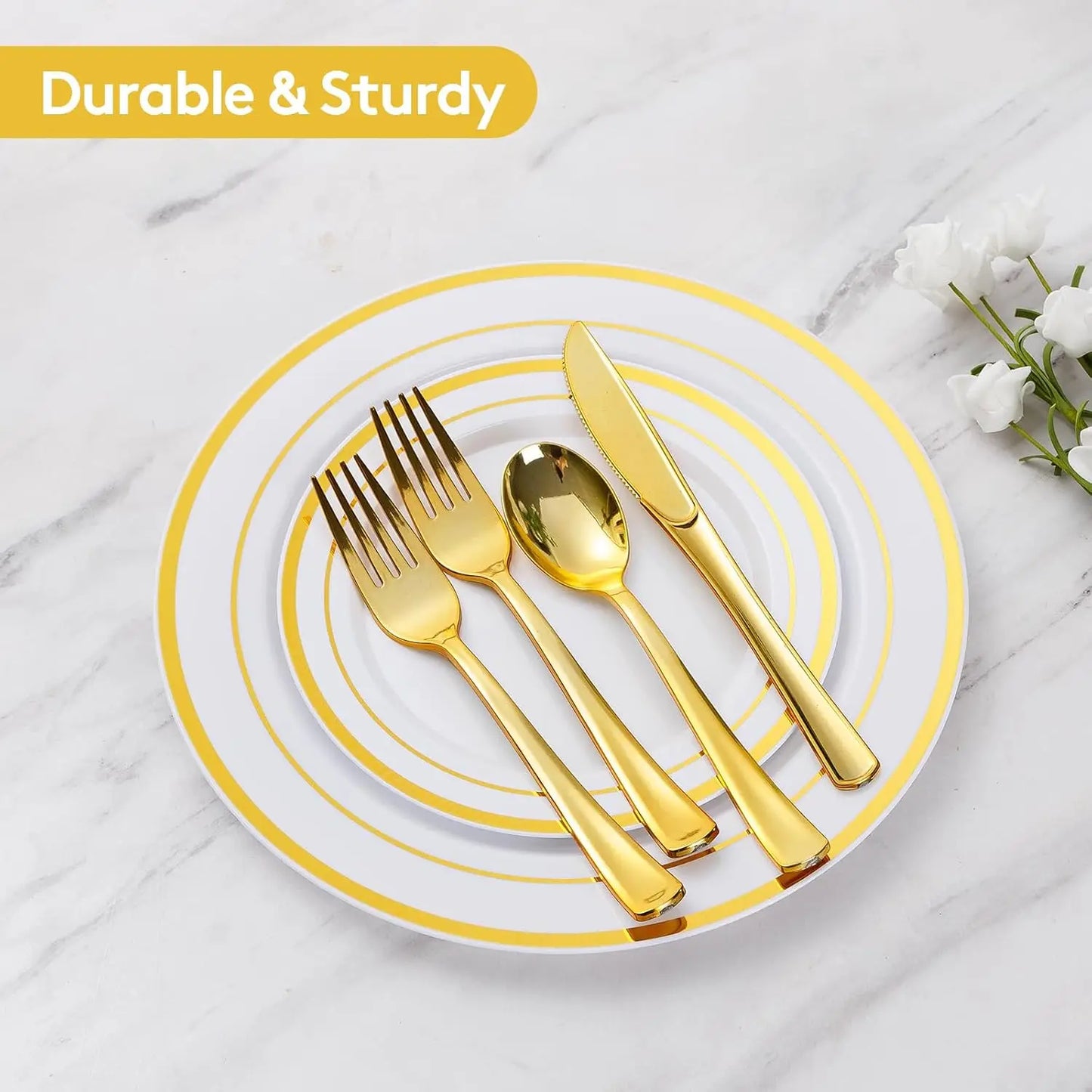 Disposable Dinnerware Set For Parties