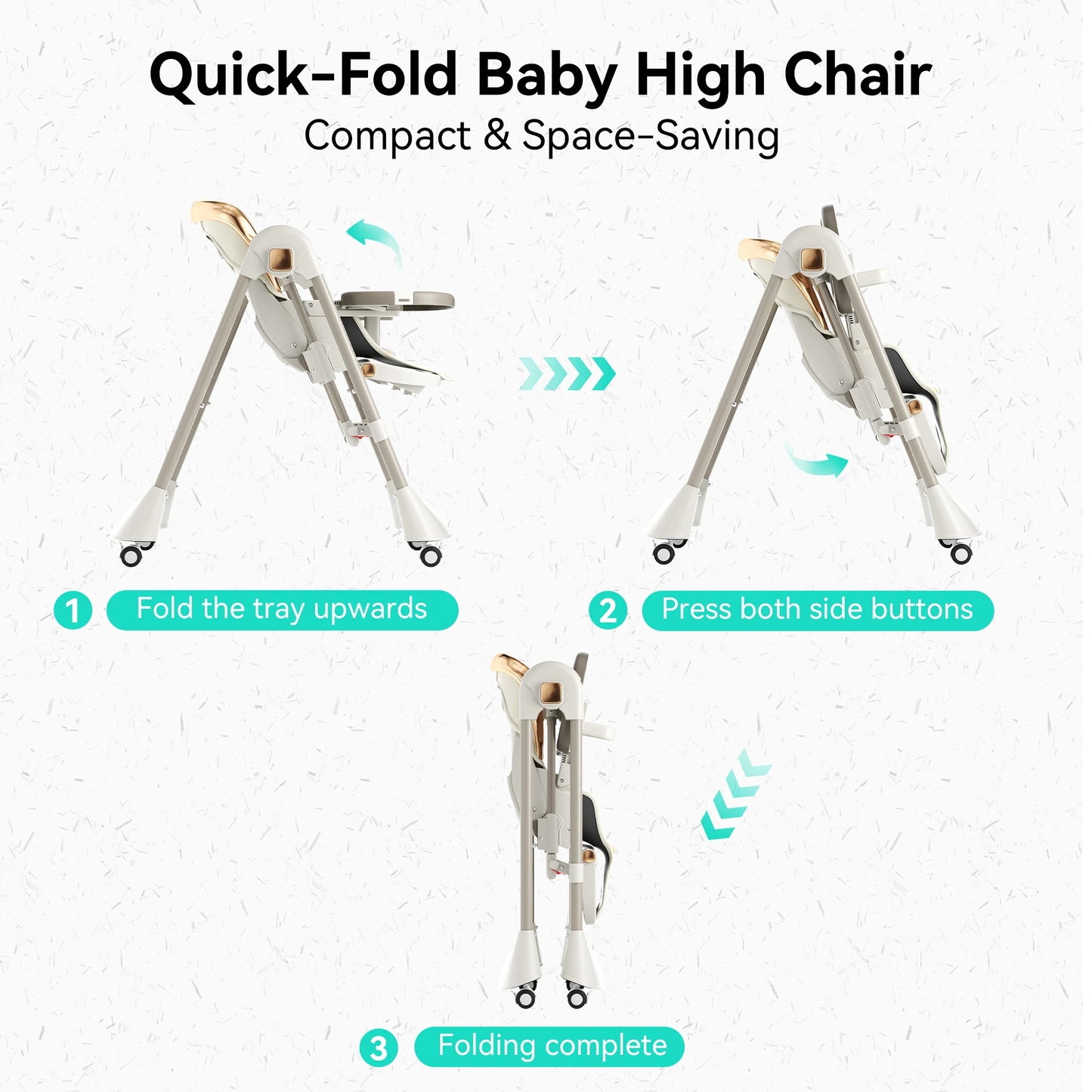 6-in-1 Baby High Chair Swing Combo for Infants and Toddlers