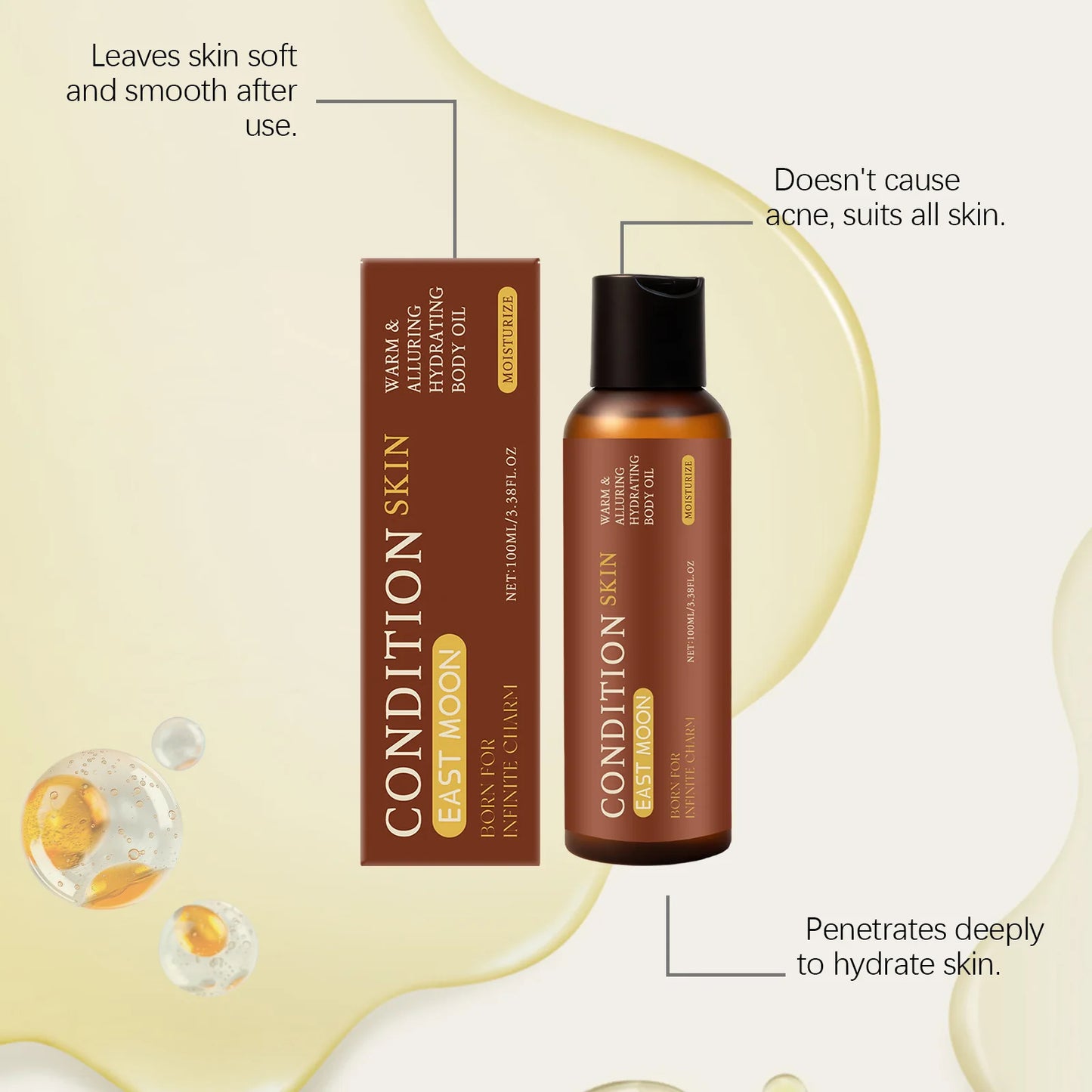 Coconut Body Oil Reduce Rough Skin State Moisturize Nourish Body Skin Soothe Body Fatigue Improve Dryness Men Body Massage Oils