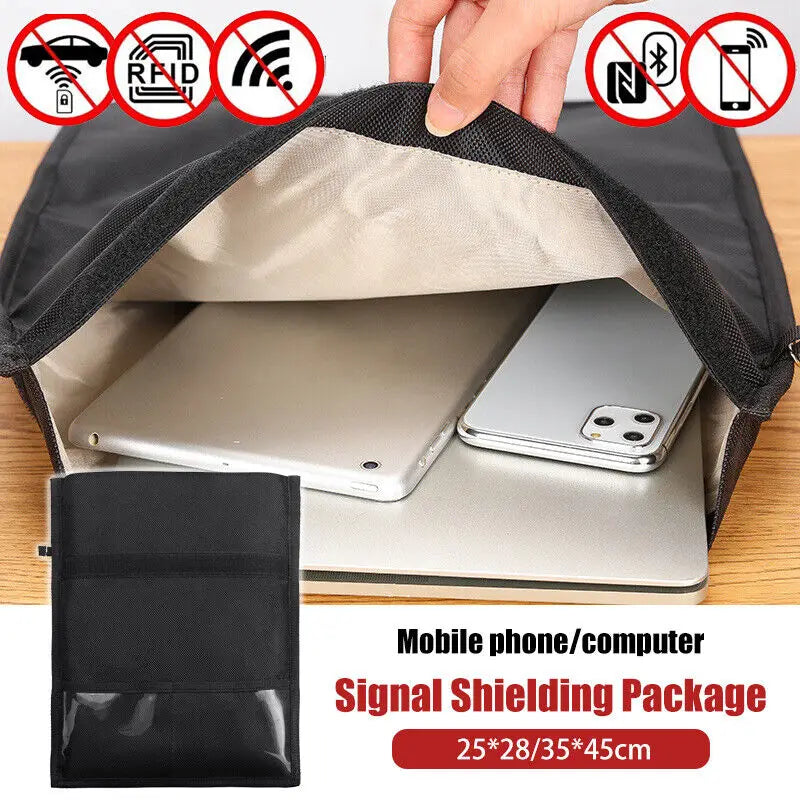 Faraday Shielding Pouch Case For Phones, Cards And Keys