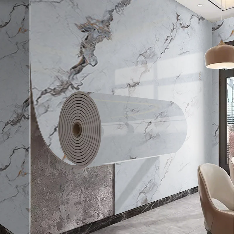 Marble Self-Adhesive PVC Wall Sticker for Living Room Decor