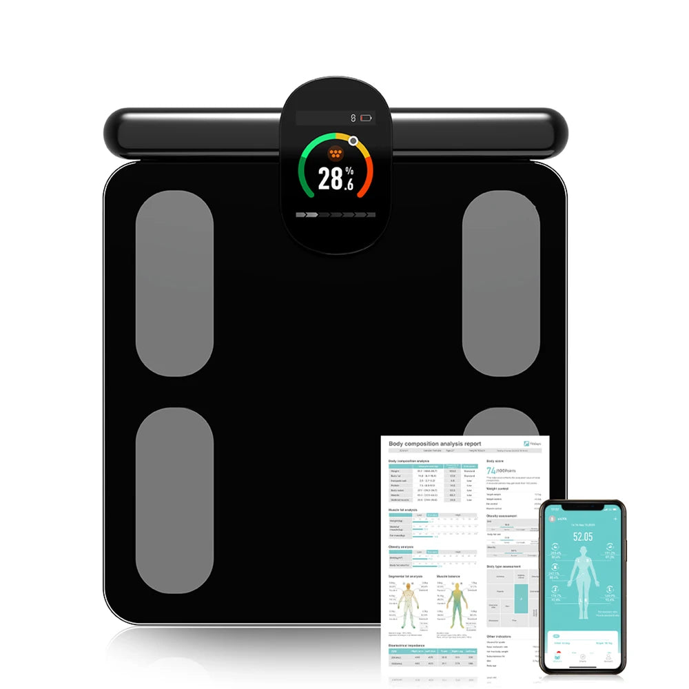 Smart 8 Electrode Body Weight Scale With BMI Body Fat And Muscle Analysis