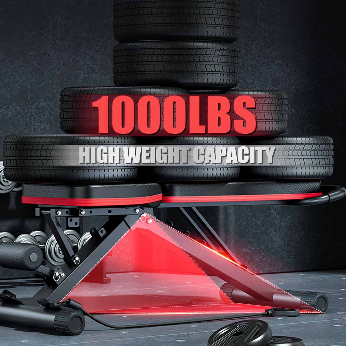 Adjustable Foldable Dumbbell Bench For Home Weight Training