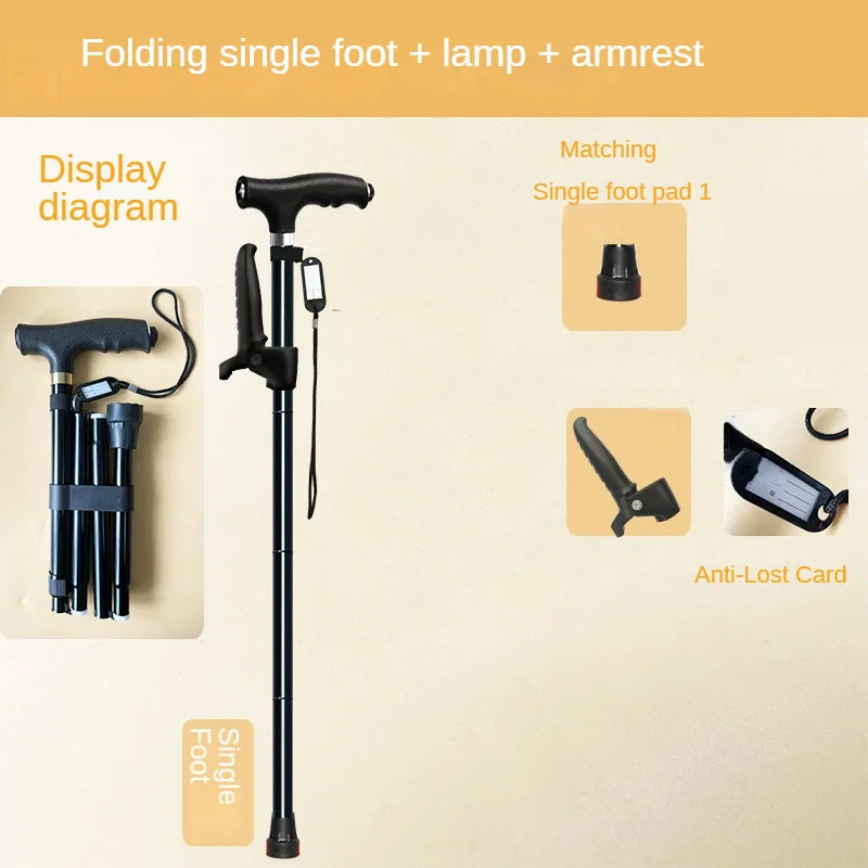 OIMG Outdoor Multifunction Telescopic Trekking Poles And Walking Cane