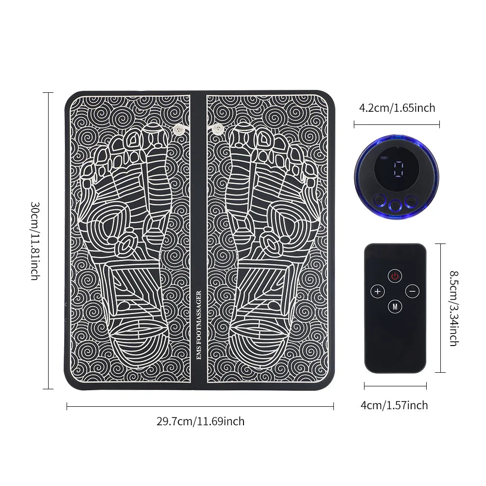 EMS Foot Massager Pad For Foot Pain Relief And Circulation