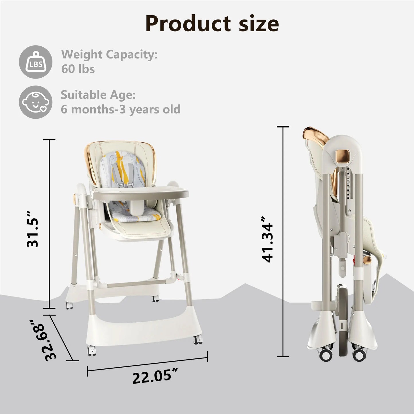 6-in-1 Baby High Chair Swing Combo for Infants and Toddlers