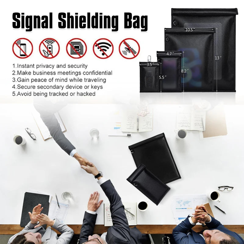 RFID Faraday Car Key Shielding Bag And RF Signal Protector