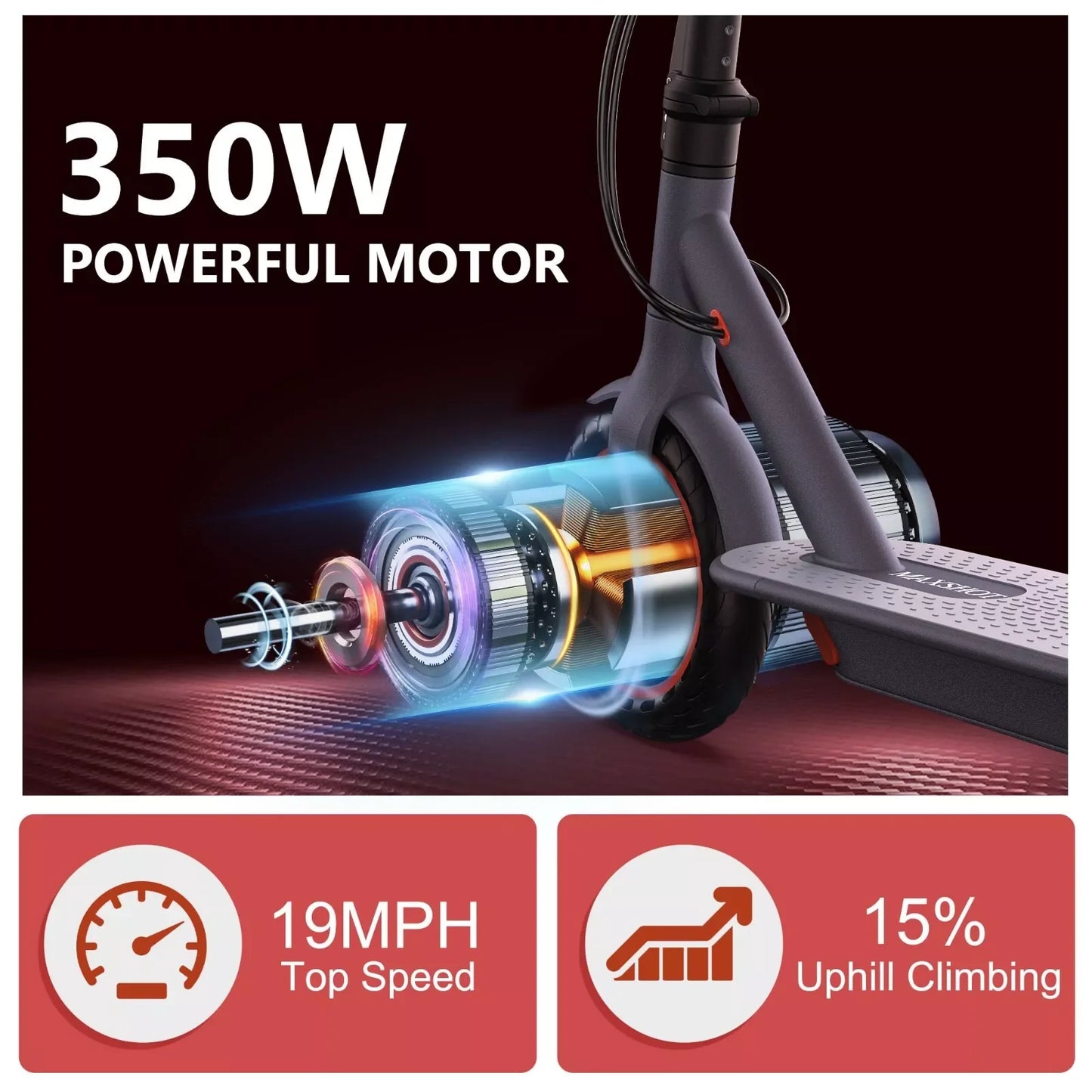 Ladped LP80 350W Electric Scooter Folding Smart App