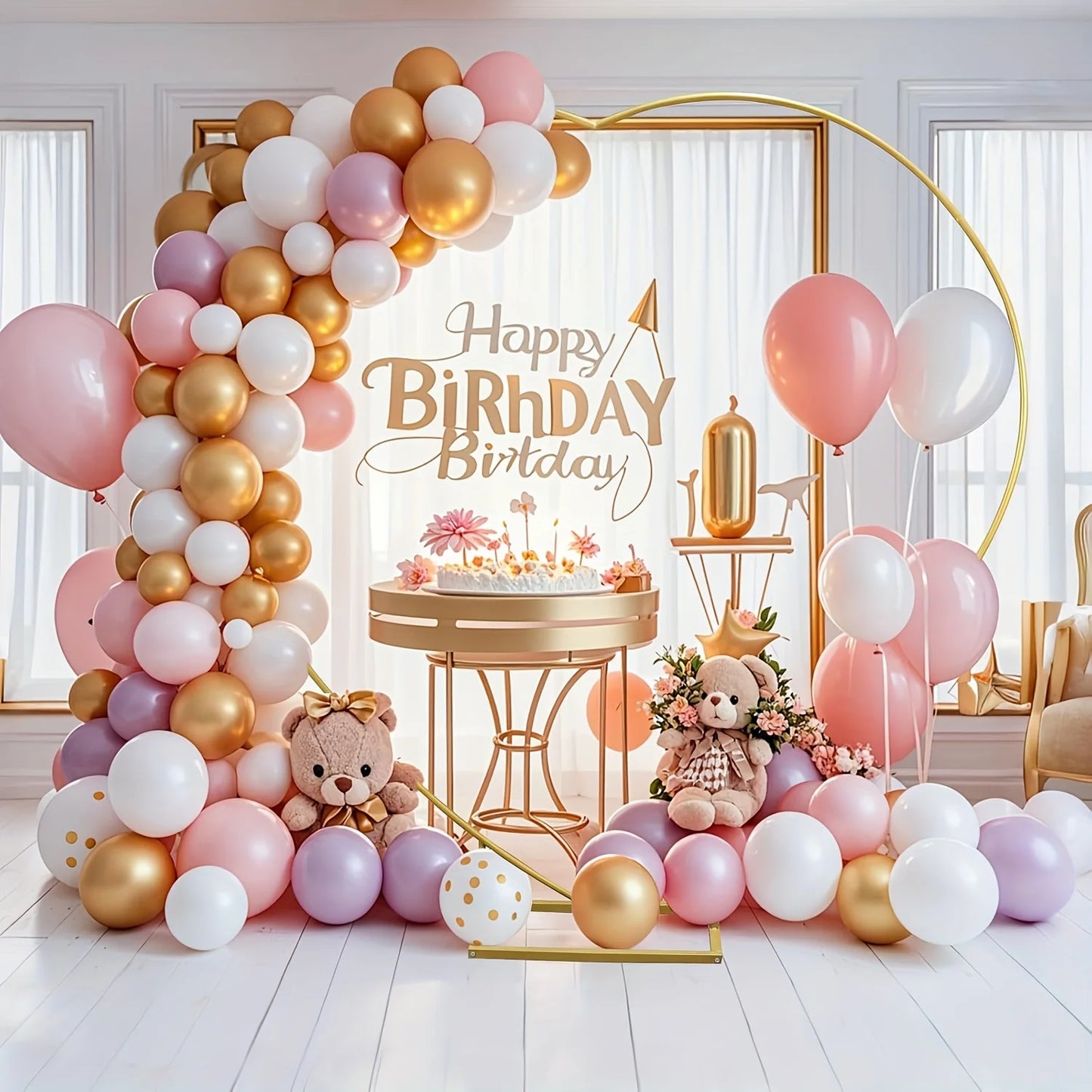 Heart Shape Wedding Metal Arch Backdrop For Photobooth Props