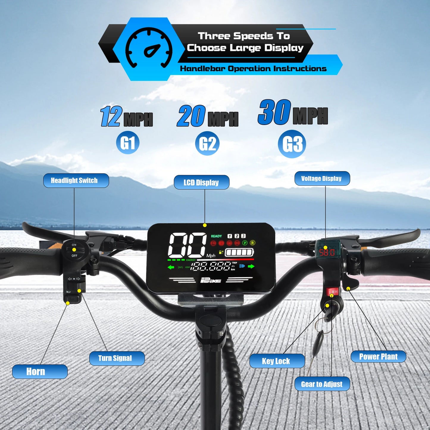 Arwibon Q30 Electric Scooter 2500W Motor Top Performance