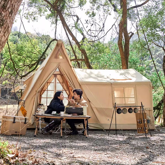 SENLEETO Inflatable Cabin Tent For Camping With Quick Setup