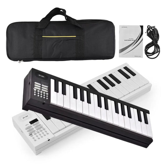 Foldable 61 Key Electronic Piano With LED Display And Built In Battery