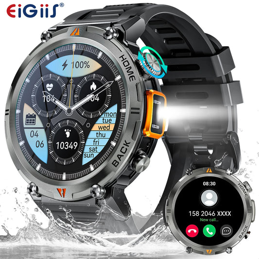 EIGIIS KE3 Smartwatch Bluetooth Call Health Monitor Heart Rate