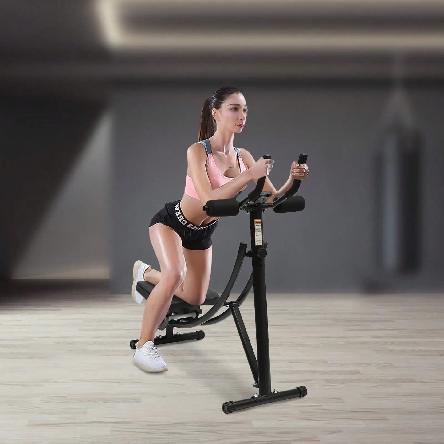 Ab Workout Equipment Foldable Abdominal Core Machine With 3 Intensities
