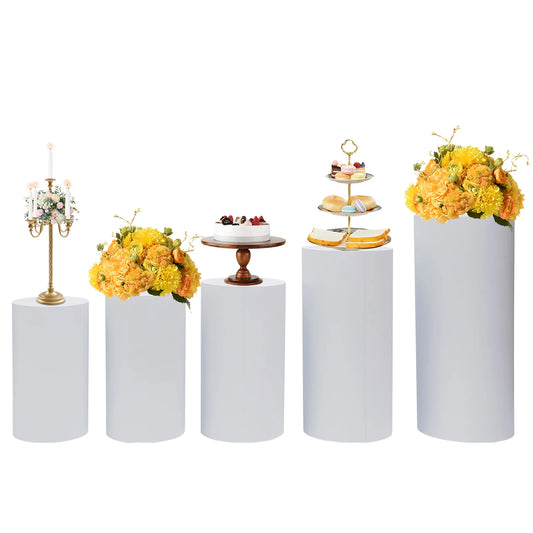 Zhejiang Electronic Round Cylinder Pedestal Stand Set for Cake Display